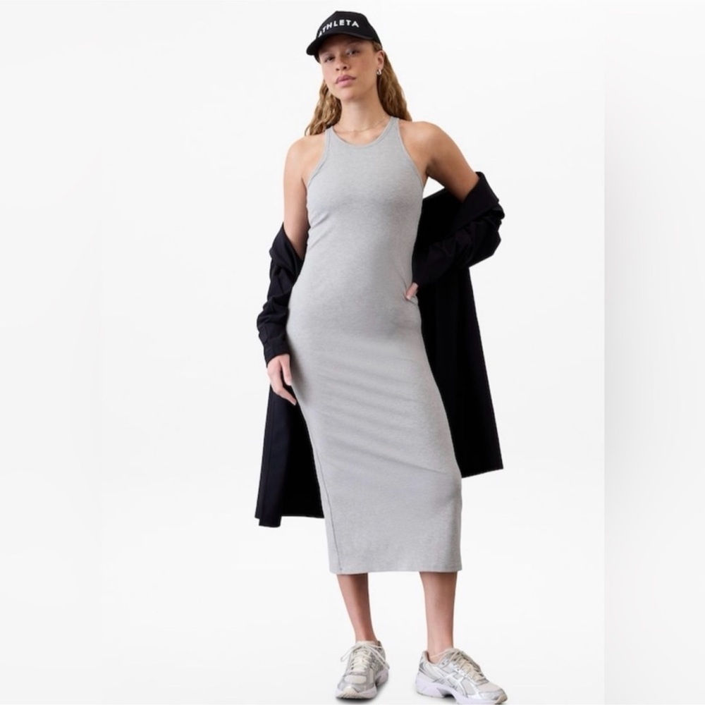 NWT Athleta Signature Rib Maxi Dress